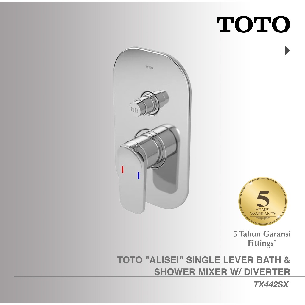 TOTO "ALISEI" SINGLE LEVER BATH & SHOWER MIXER / Keran Shower TX442SX