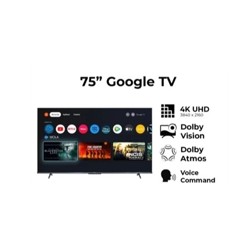 POLYTRON PLD-75UG5959 LED GOOGLE TV 75 INCHI