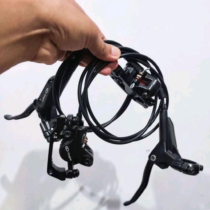 Disc Brake Set LOGAN Hydraulik Rem Cakram Sepeda Hidrolik Kaliper Hidrolis Brakeset Hydraulic KANAN 