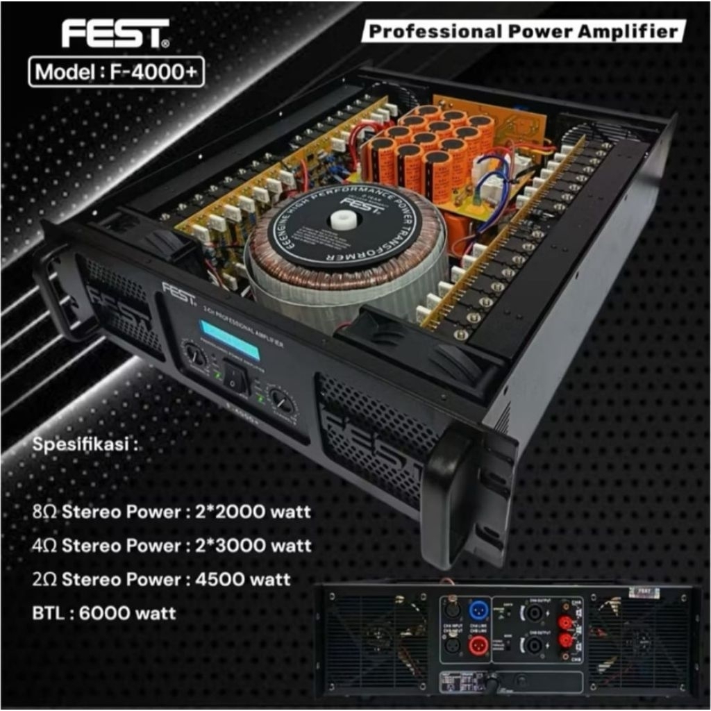 Audio Power Fest F 4000 + Amplifier FEST F4000+ Class GB
