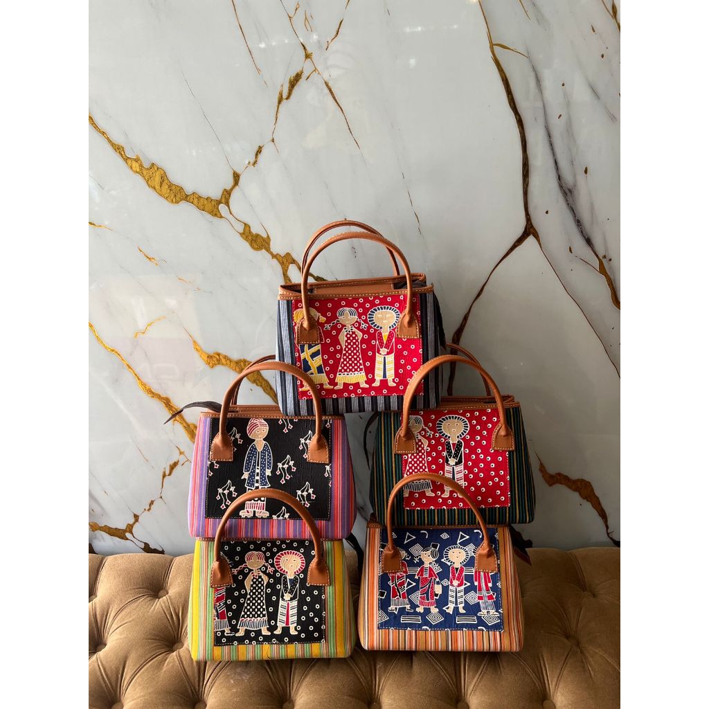 Tas Wanita Fara SERIES Wanita Elegan Tas Batik Lurik Denok Handmade Murah Tas Sertijab Custom