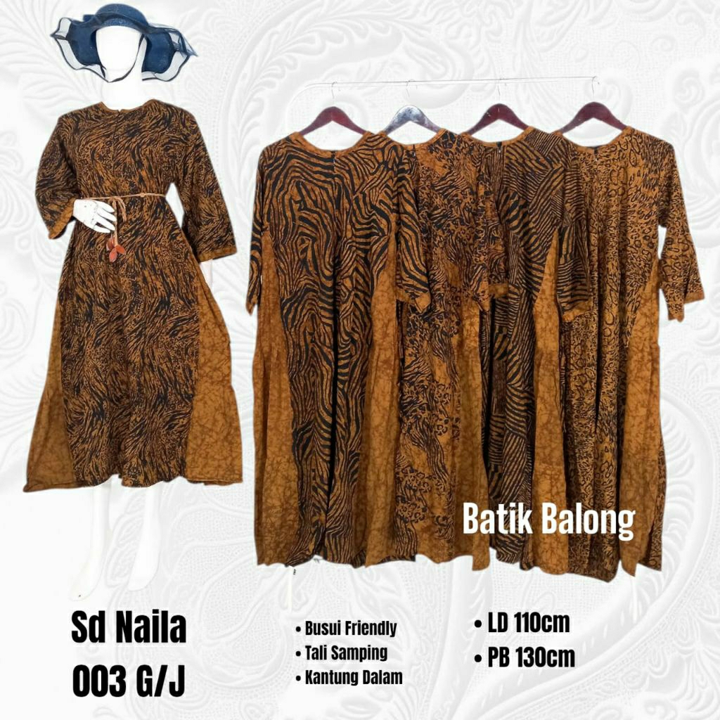 Sekdress Naila By Batik Balong