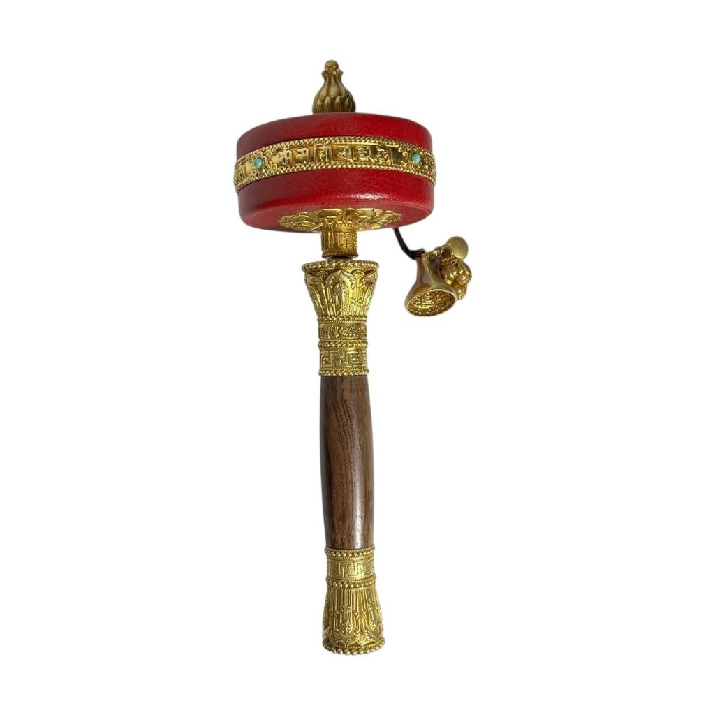 Prayer Wheel Om Mani Padme Hung Blessing Yarchen Gar Monastery Tibet