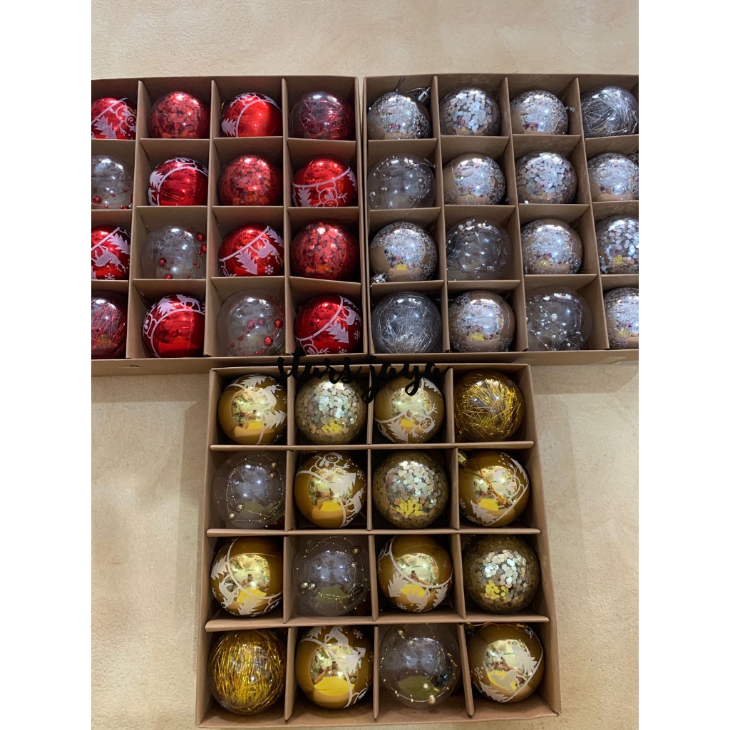 Ornamen Natal Bola, Bola Pohon natal Gantung Besar Exclusive