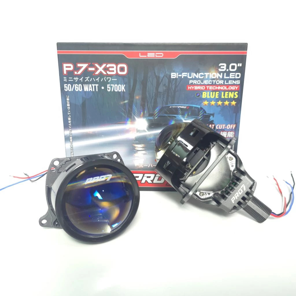 BILED VIRAL PRO7 P.7X-30 3 Inch Blue Lens 5700K 50W / 60W / P7X30 PROYEKTOR BILED Pro Seven / LASER 