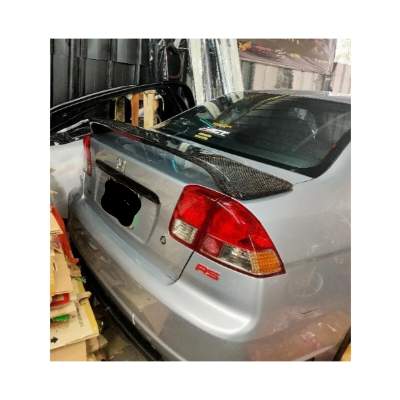 Spoiler VTI VTIS Civic Ferio Pendek Fiberglass LED