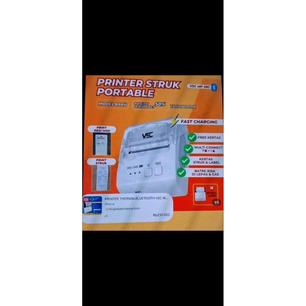 Printer Thermal Bluetooth #PrinterStruk/PrinterMini