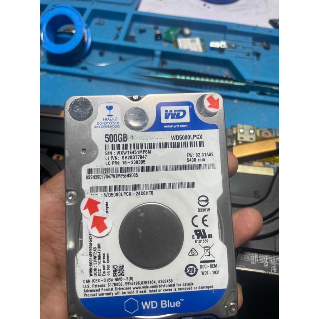 HDD 500 GB sentinel 100%