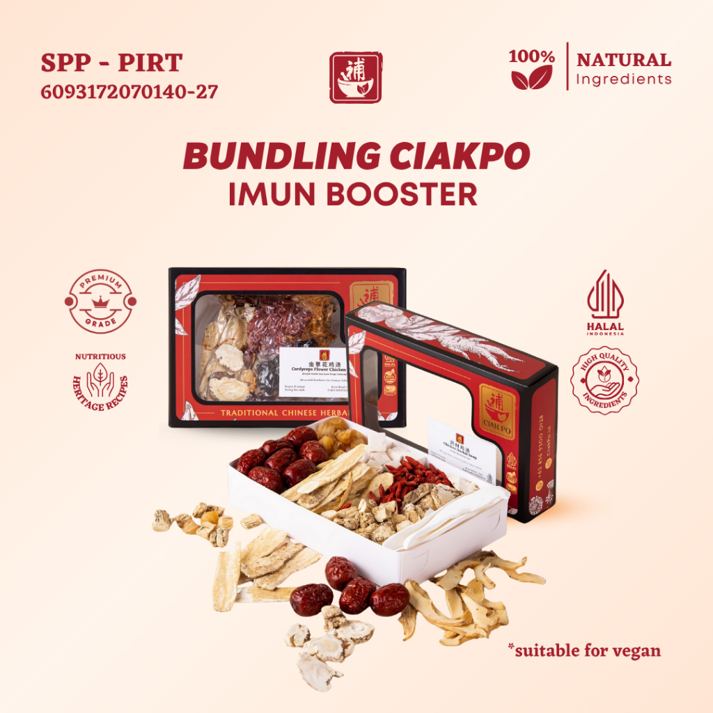 Ciak Po - Bundling Immune Booster (Chicken Herbal Soup + Cordyceps Flower Chicken Soup)