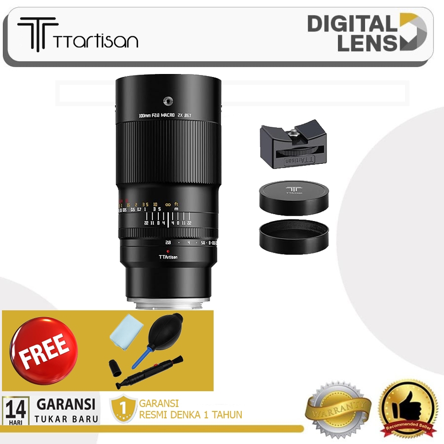 TTArtisan 100mm f2.8 Macro for Fujifilm X TTArtisans 100 f/2.8 Fuji Garansi Resmi Original