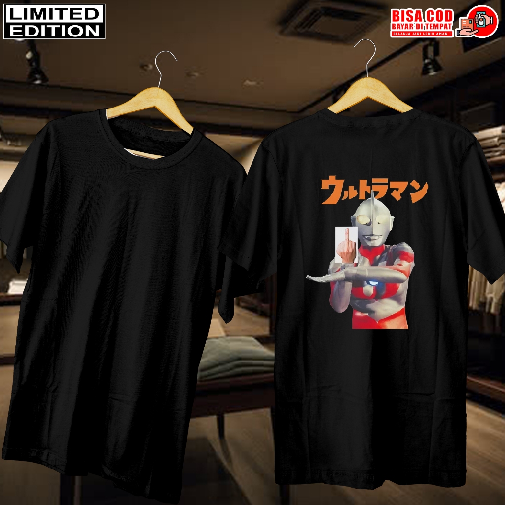 KAOS DISTRO HITAM JEPANG | BAJU KAOS PRIA WANITA | KAOS JEPANG ULTRAMAN| DISTRO KAOS PRIA WANITA | K