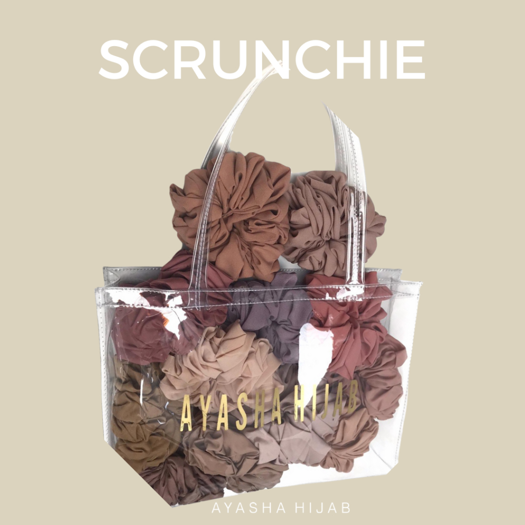 Ayasha Scrunchie Ikat Rambut Cepol Ikat Rambut SCRUNCIE Hijab Grosir Scrunchie Hijab