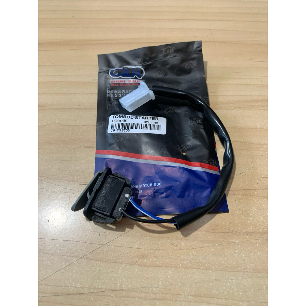 CRUN Tombol Stater Aerox 155 B65 / Tombol Saklar Stater / Switch Unit / Original