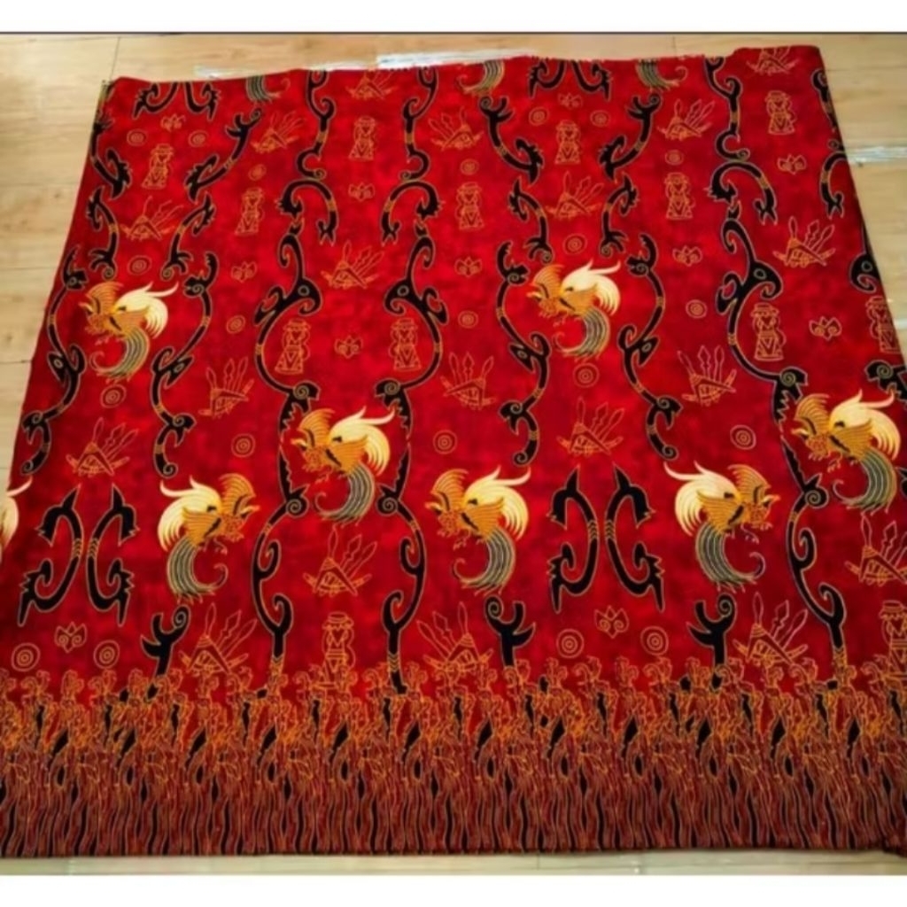Kain Batik papua merah cendrawasih