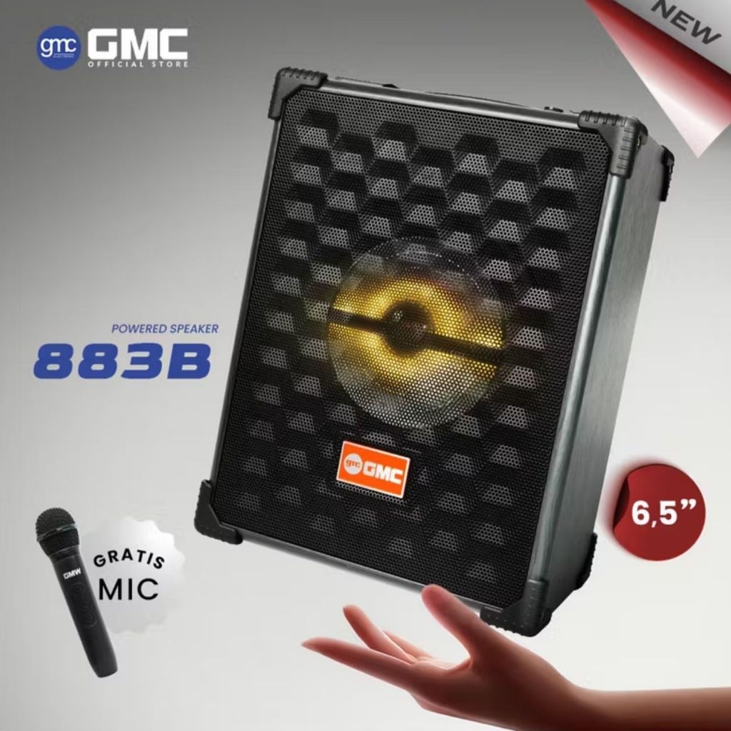 GMC Speaker Meeting Portable Bluetooth 6.5 Inch 883B