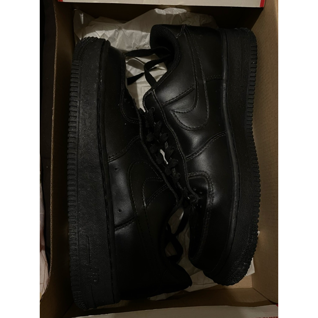 ORI NIKE AIR FORCE 1 ALL BLACK UK38
