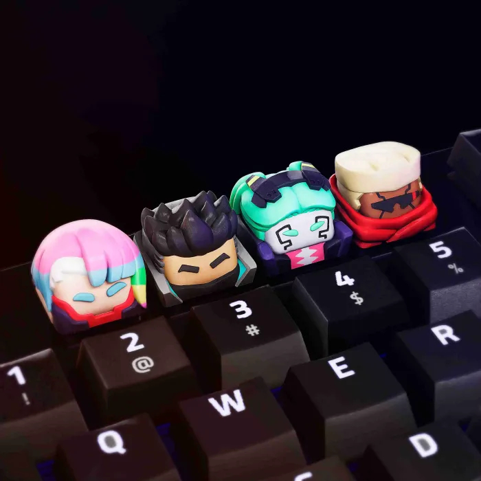 Cyberpunk: Edgerunners Artisan Keycaps – Limited Neon Series