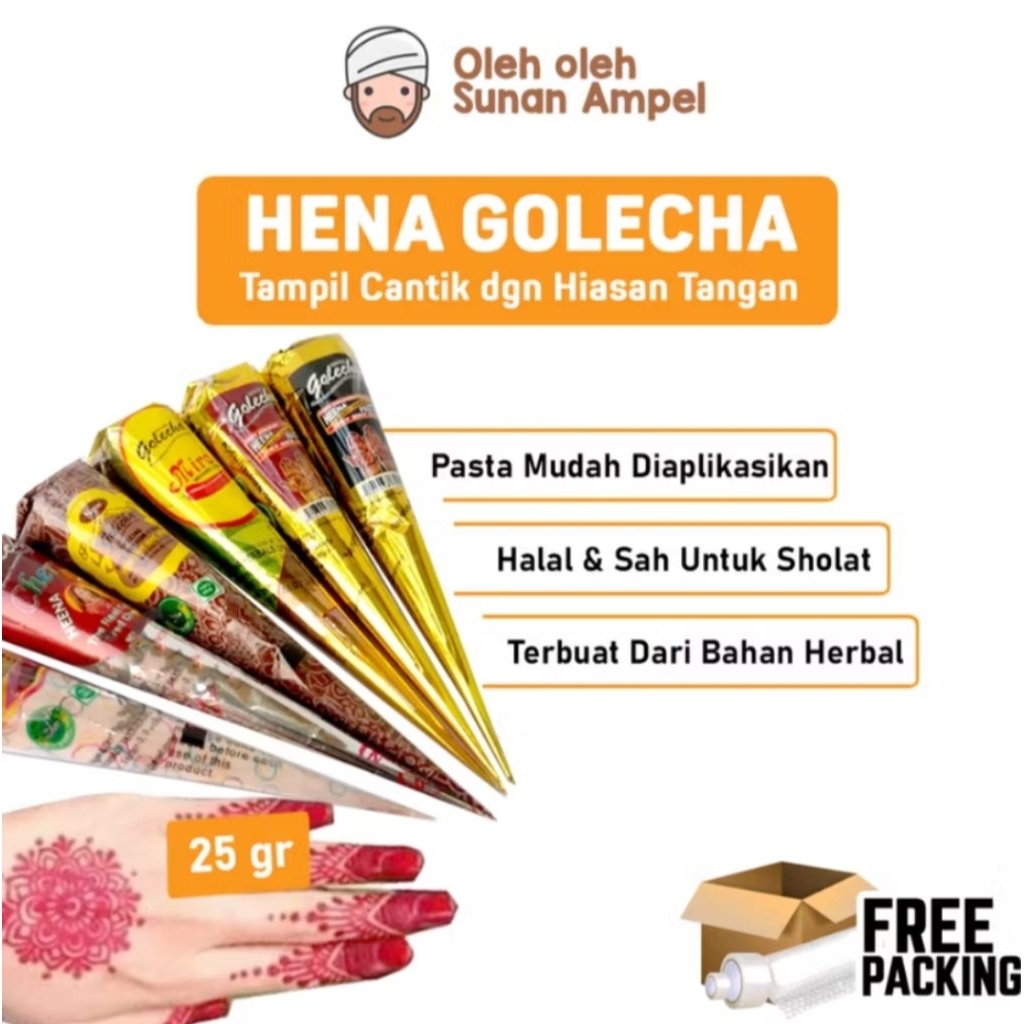 BPOM Henna GOLECHA  / Henna tangan dan kuku