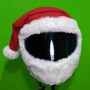 Cover Helm Karakter NAAM Production, Cover Helm Karakter Santa Claus, Cover Helm Full Face, Cover He