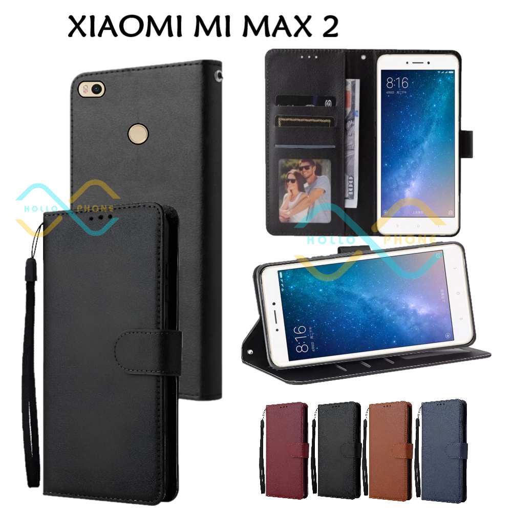 Flip Case Xiaomi Mi Max 2 Dompet Wallet Leather Case Premium Casing Hp Xiaomi Mi Max 2