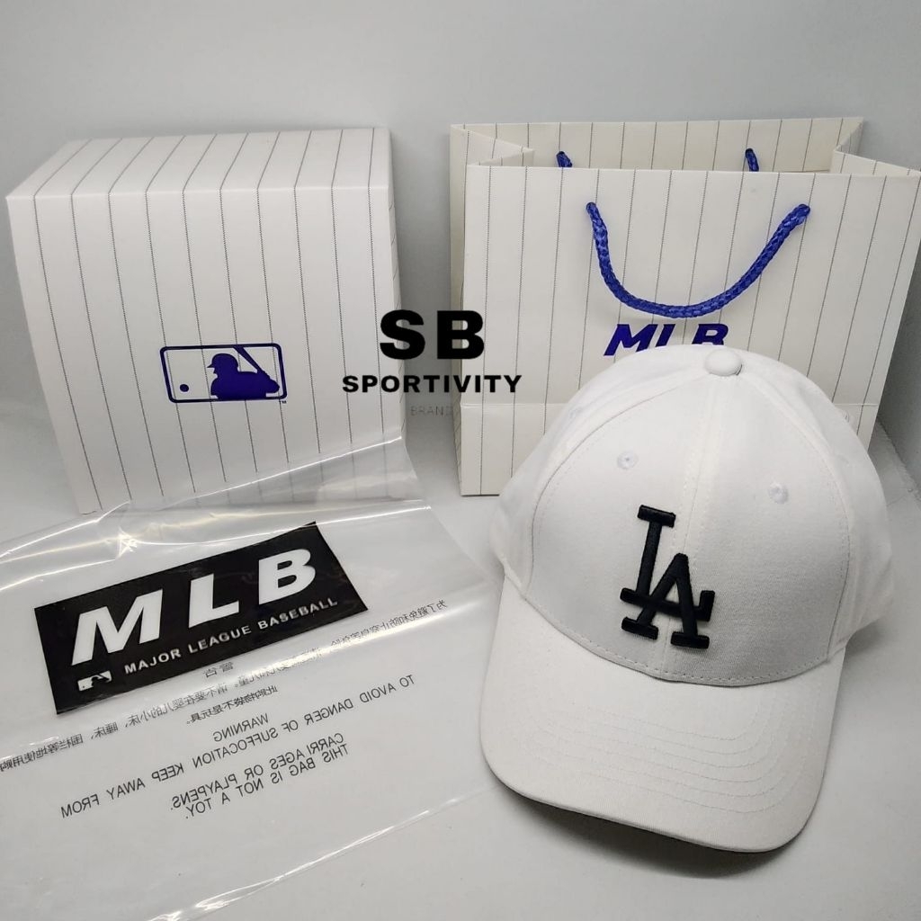 Topi Baseball Cap MLB LA White G-750