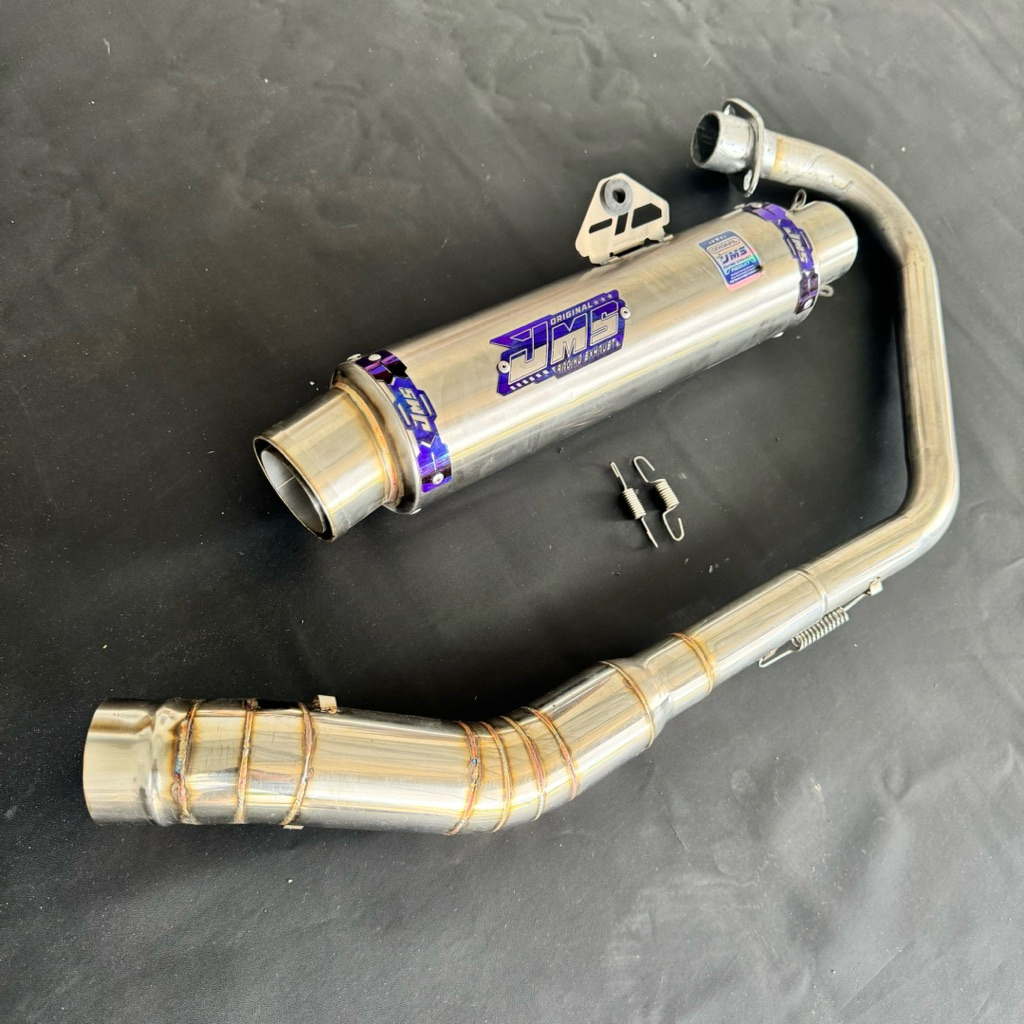 KNALPOT JMS ORIGINAL TYPE DC R9 BLUESERIES FOR GL CM MP TIGER. VIXION