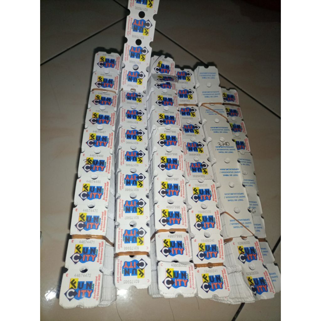 Tiket Funcity,Ticket-Arcade-GAME,Tiket-Timezone-1000