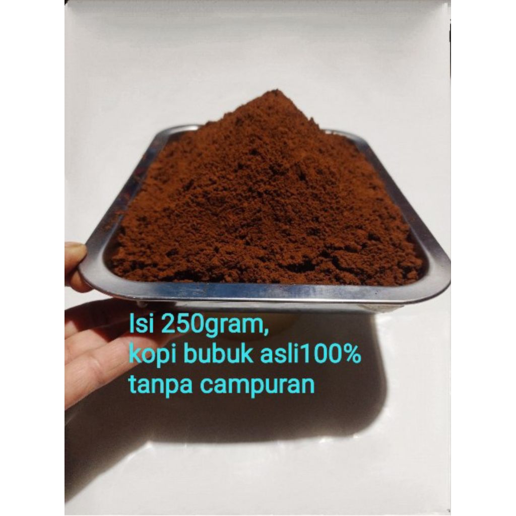 kopi robusta isi 250gram, kopi bubuk asli original 100%, kopi murni, kopi murni 1kg, kopi robusta 1k
