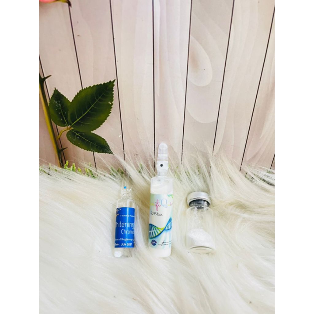 1 set infus milky whitening magnifie+whitening booster+gluta-tion sesuai gambar original