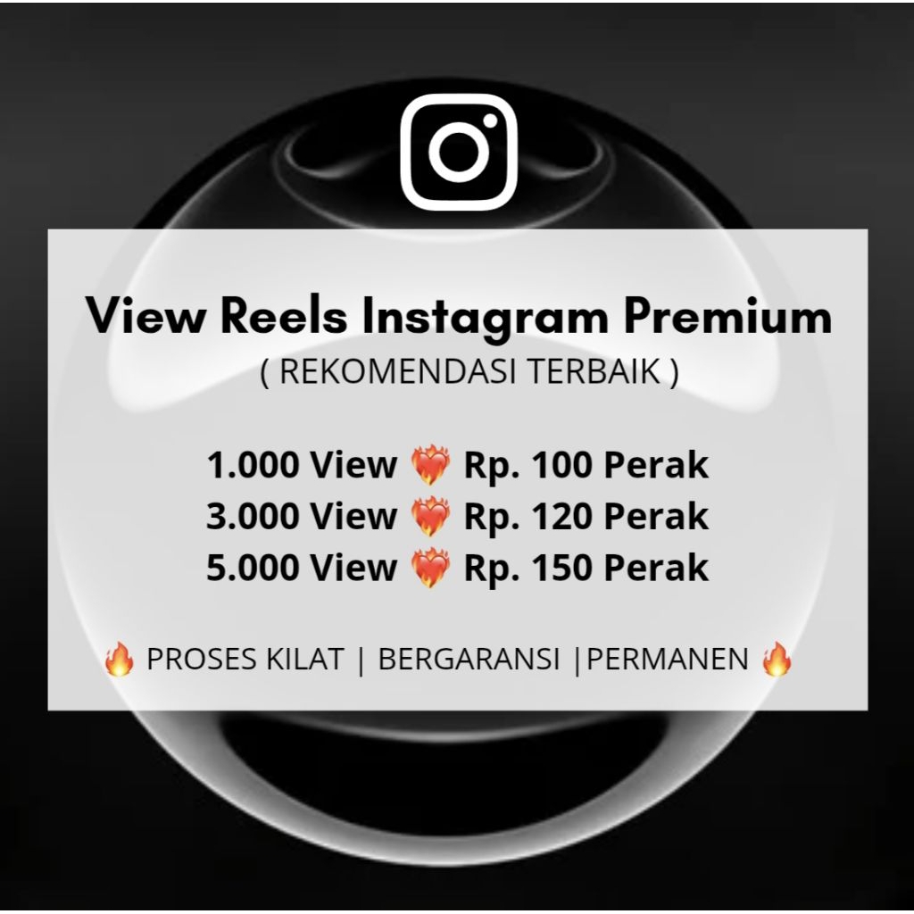 View Reel lnstagram permanen | View Reels lnstagram murah