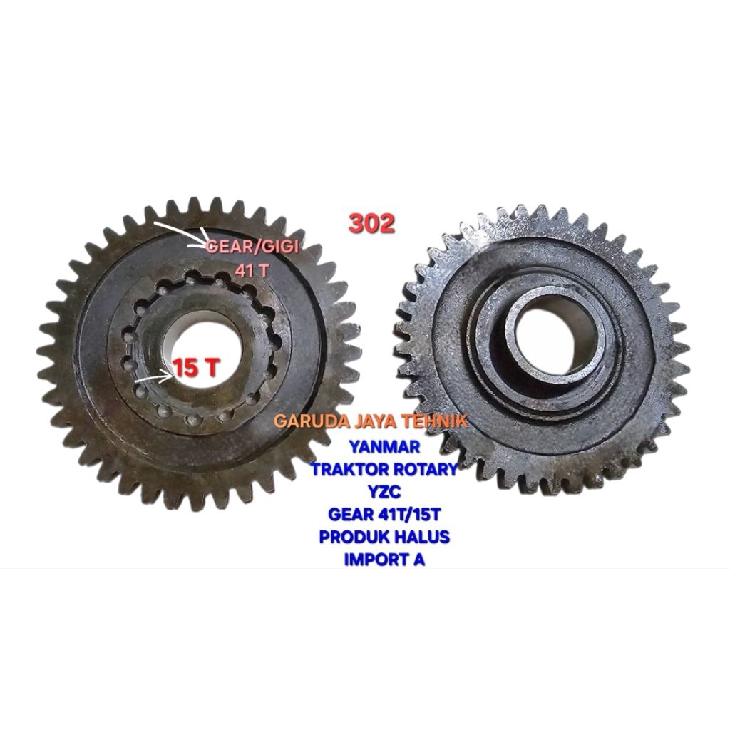 Mesin traktor tangan yanmar TF85 TF105 yzc yst. Gear 41t 15t yzc yst pro xl. gigi 41t 15t yzc yst pr