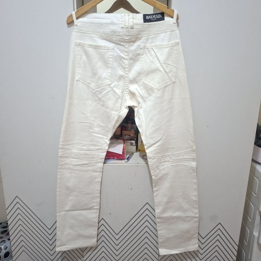 balmain paris biker jeans white , balmain paris biker jeans