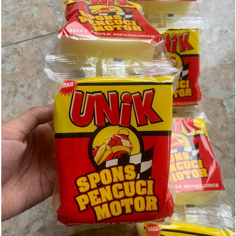 SPON UNIK 6 PCS/Spon Cuci Motor/Spon Cuci Mobil/Busa/Wax - Promo Terbaru