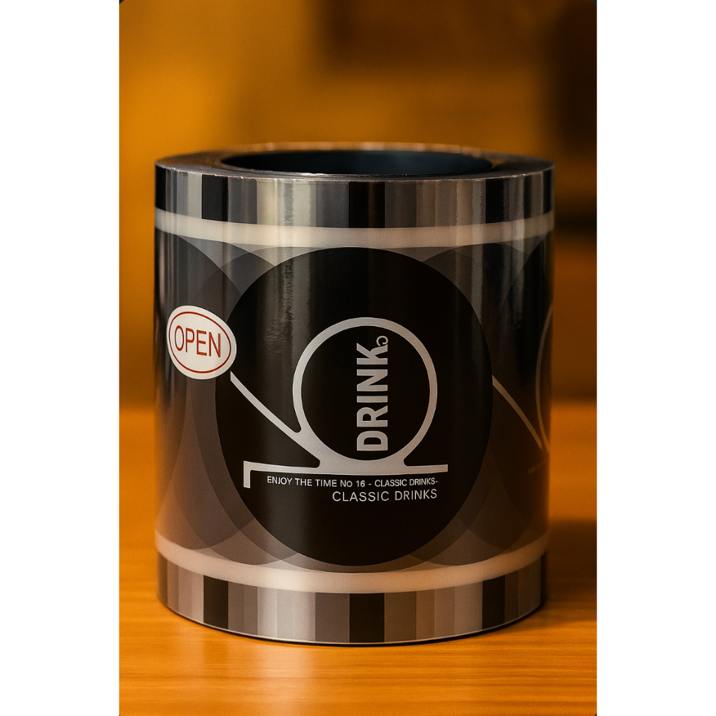 097 DRINK HITAM/Plastik Lid Cup Sealer | Plastik Seal Cup | Tutup Gelas | Tutup Segel Gelas Minuman 