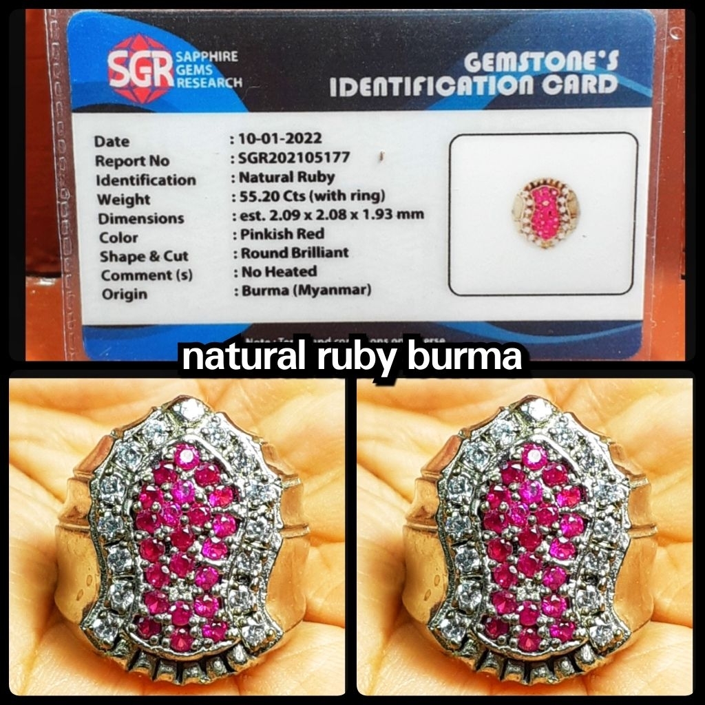 natural batu ruby burma myanmar NTE
