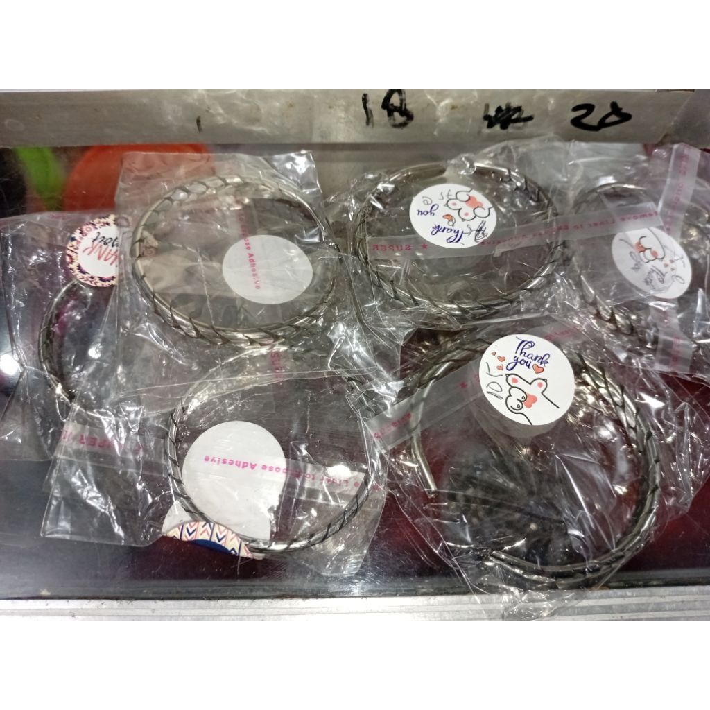 Gelang papua/ gelang besi putih ukuran dewasa