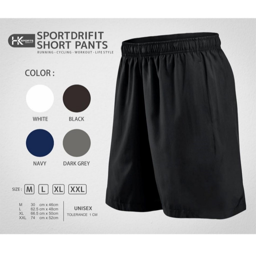 CELANA KOLOR PENDEK POLOS FUTSAL SEPAKBOLA OLAHRAGA GYM BADMINTON BASKET RUNNING VOLI LARI PRIA WANI