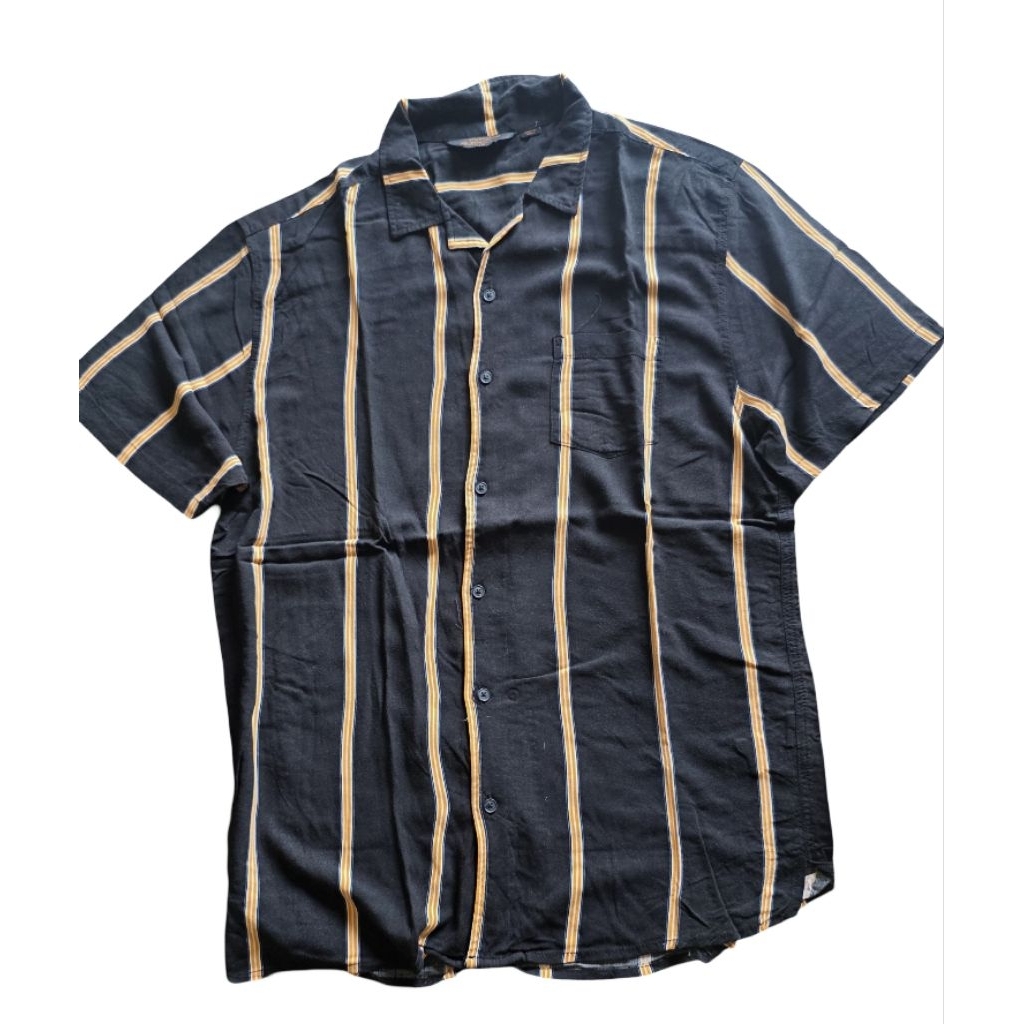 Kemeja Cotton On Open Collar Stripe Open Collar Size L