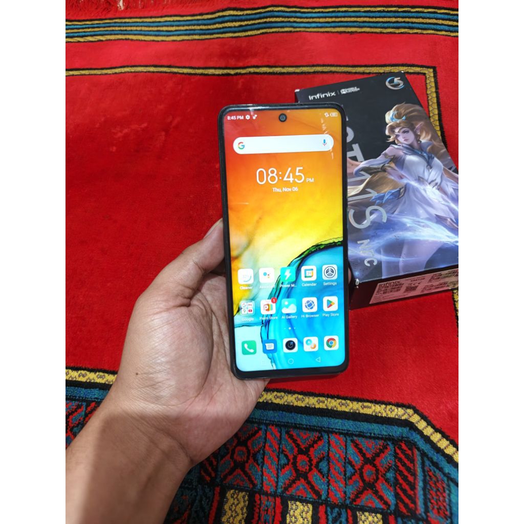 infinix hot 11s fulset lengkap ram 6gb 128gb NFC lengkap normal murah ram 6gb 128gb garansi resmi