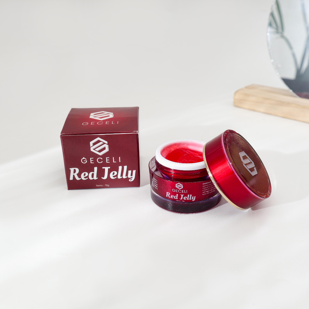 Geceli Red Jelly Extra Glowing Mencerahkan Mengencangkan Mencerahkan Mengencangkan Perawatan Wajah