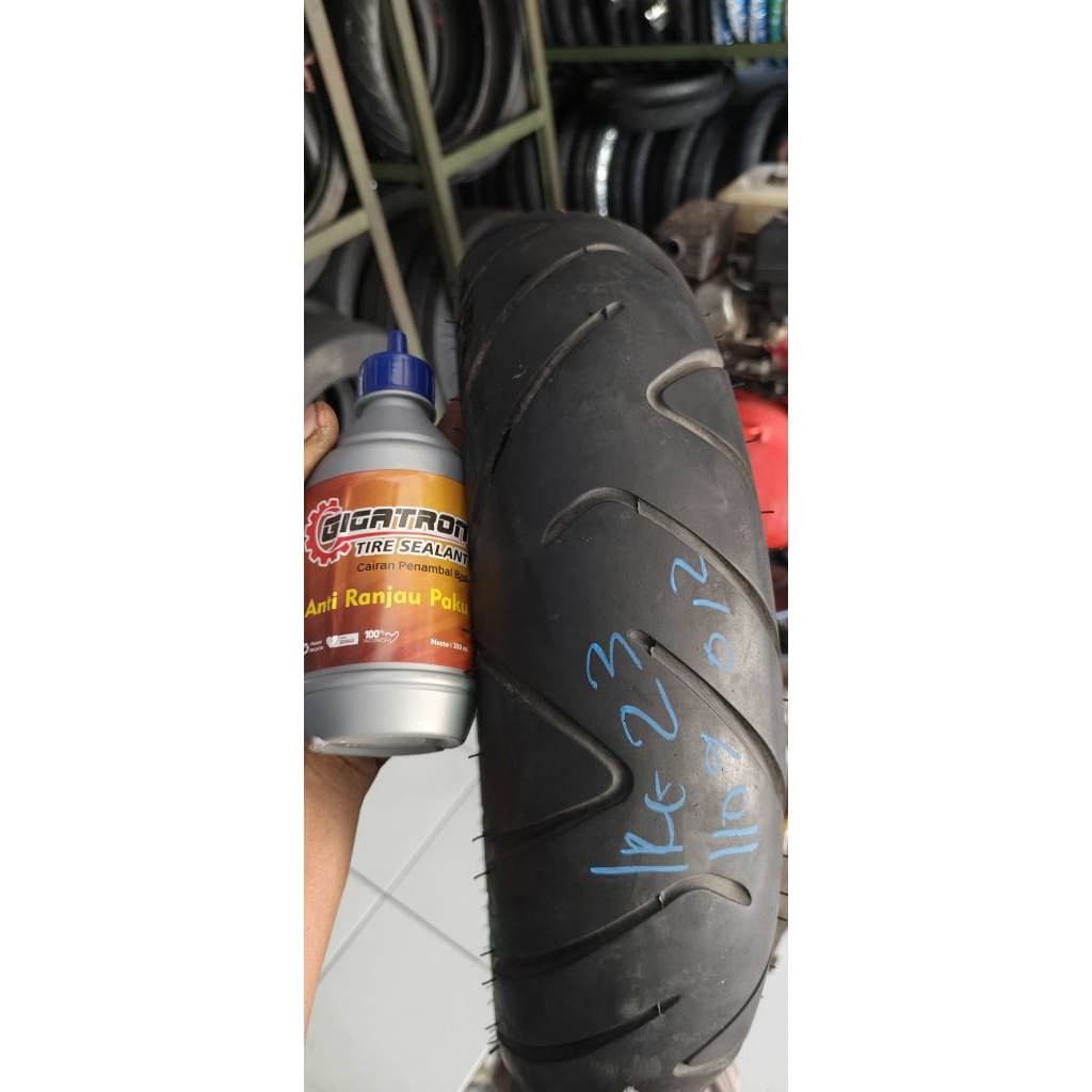 Ban Motor bekas ory copotan Matic IRC 110/90-12 MB67 tahun pembuatan 2023 Tubeles (Belakang)Ban Bela