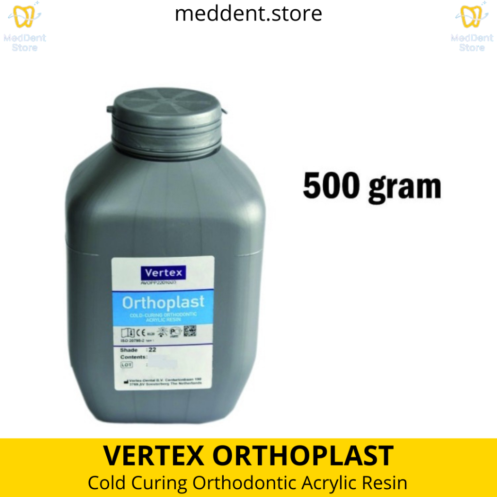 Meddent - Dental Powder Vertex Orthoplast Shade 923 Pinktone 500 ml