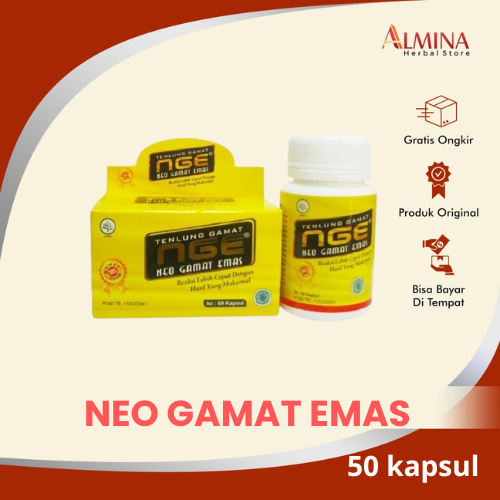 Neo Gamat Emas Kapsul Teripang Isi 50 Kapsul