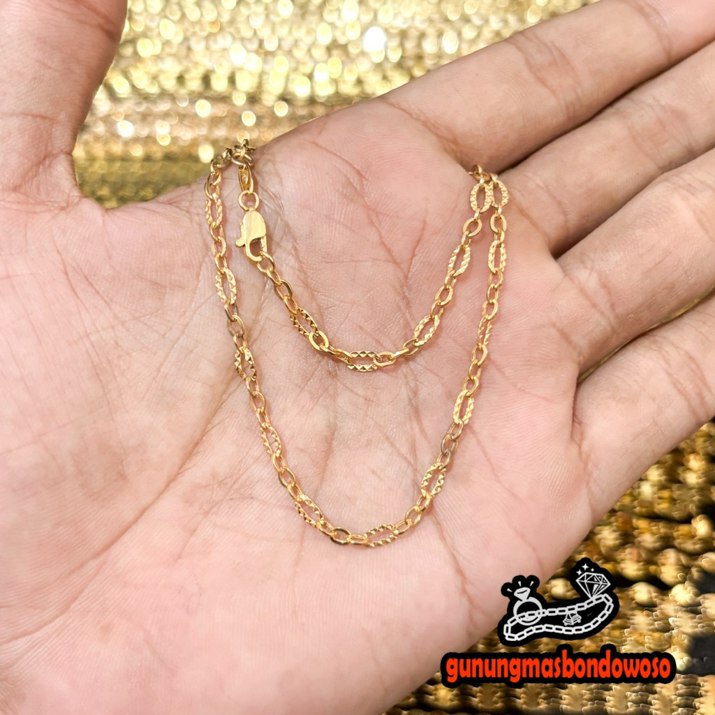 Kalung Vivo anak emas asli kadar 375 8k berat 2gr