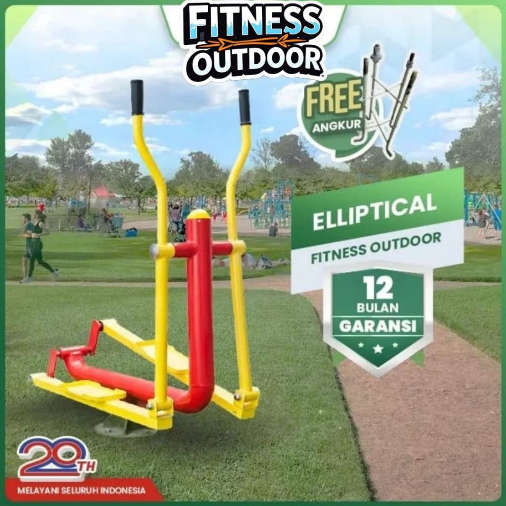 Alat Olahraga Fitness Outdoor Elliptical Machine out door