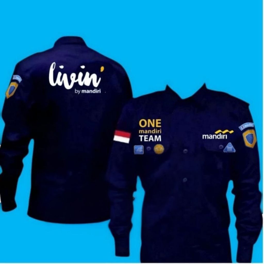 KEMEJA BANK MANDIRI ONE MANDIRI TEAM LIVIN