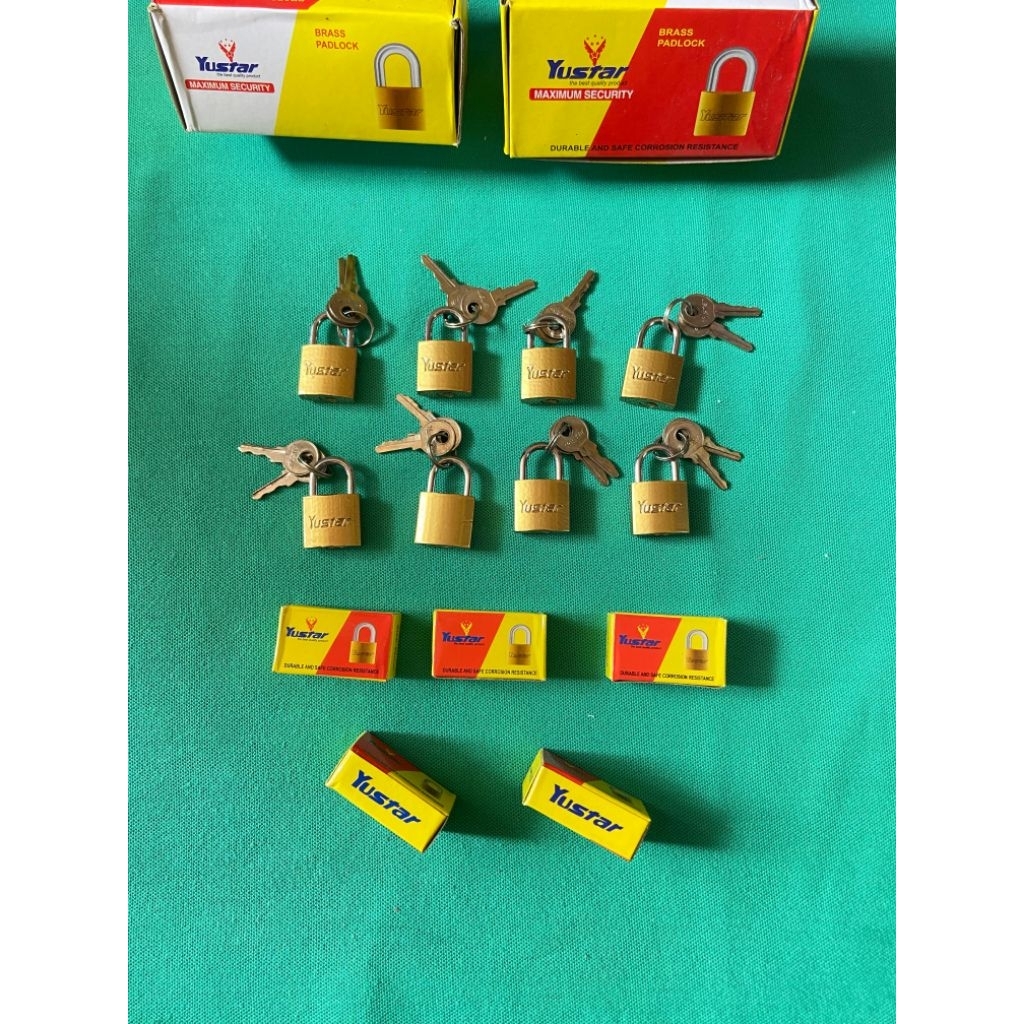 Gembok Kuning 20MM YUSTAR/NISHIO/EIFFEL/TOP/KTS