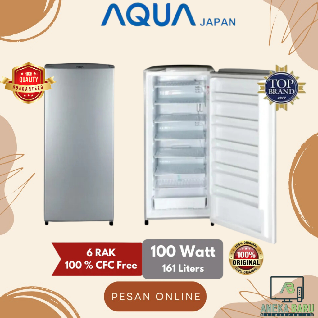 Freezer AQUA 6Rak Lemari Es Pembeku Es Batu - AQF-S6