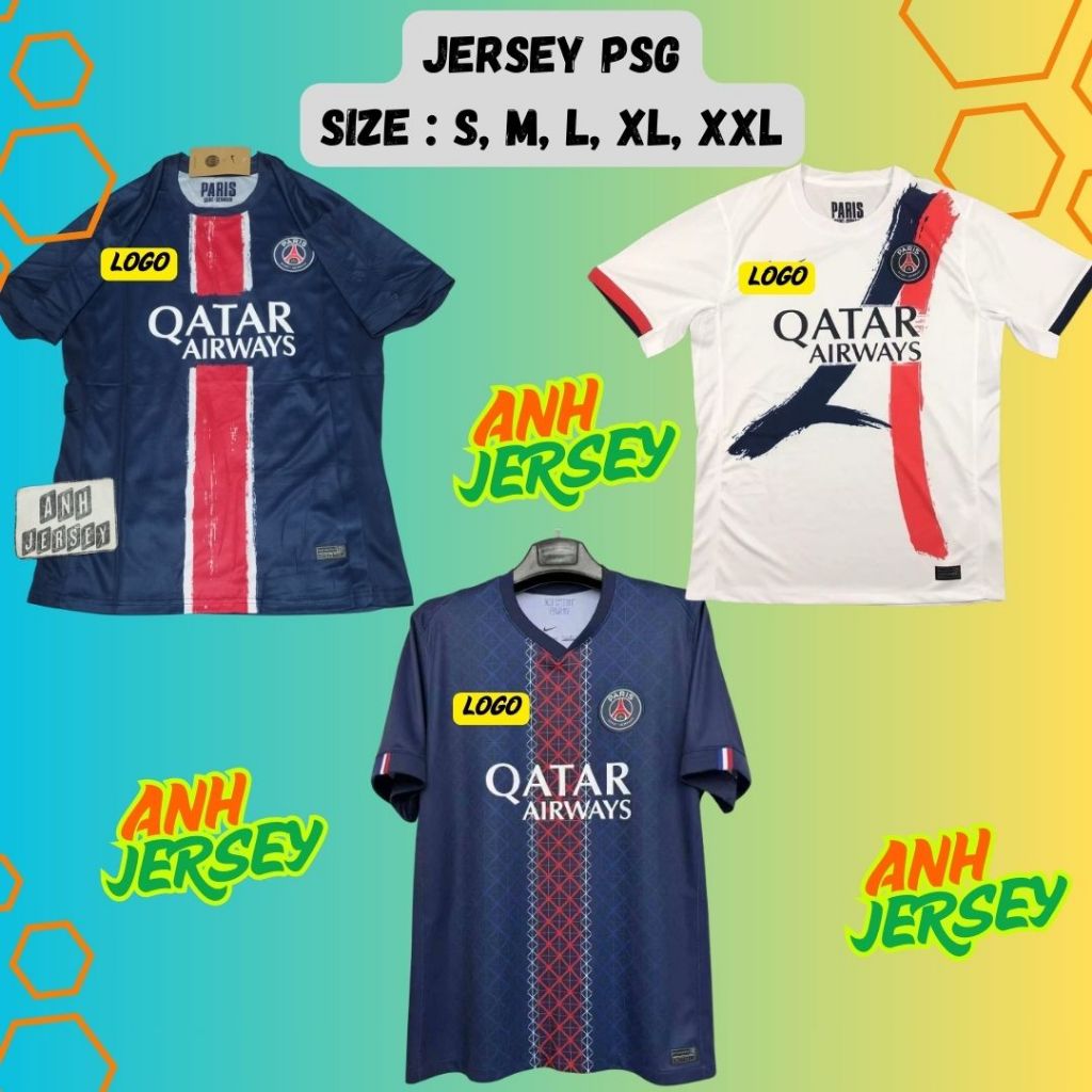 (JERSEY) BAJU BOLA  (PSG) HOME AWAY 2024 2025 2026