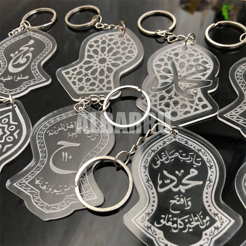 GANTUNGAN KUNCI TEROMPAH NABI TRANSPARANT GRAVIR